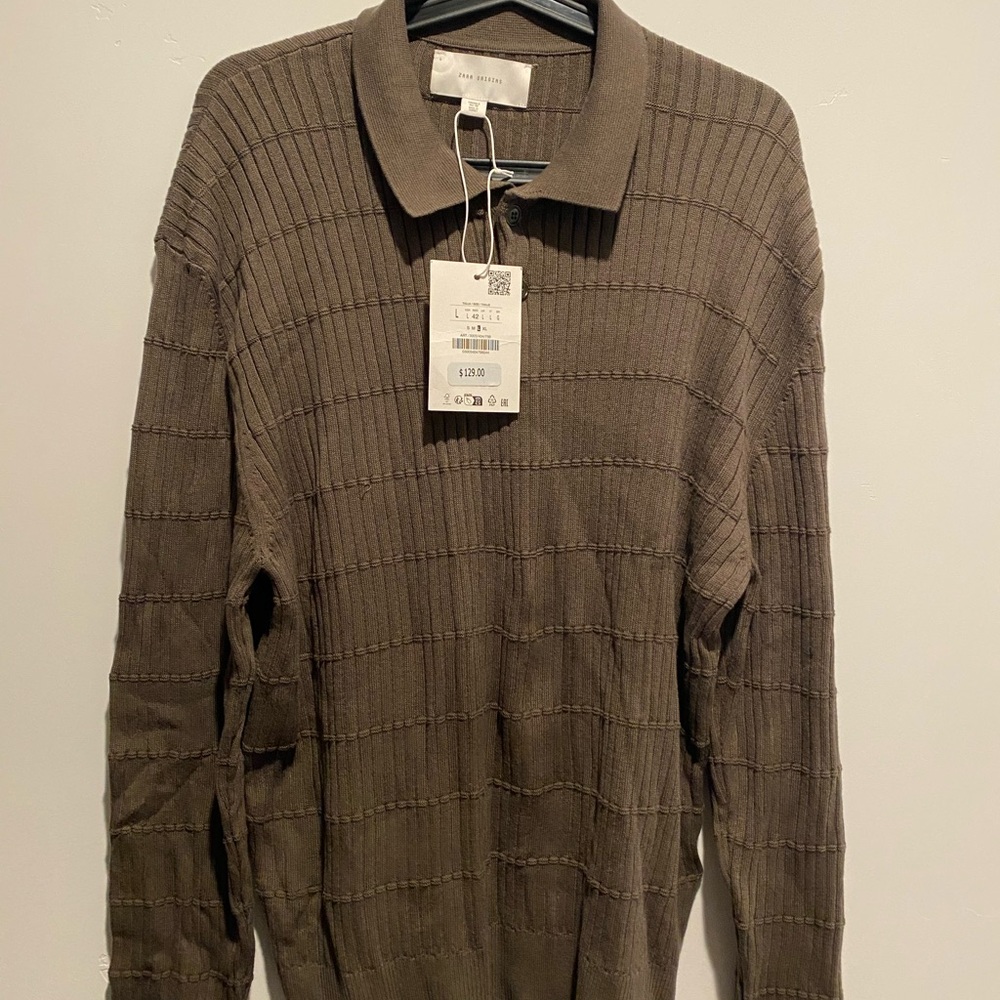 Zara Men's Olive Sweater